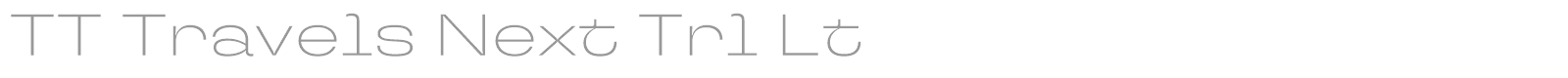 TT Travels Next font preview
